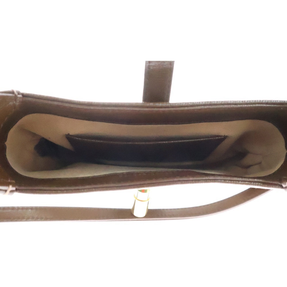 GUCCI(グッチ) GGスプリーム ジャッキー 1961 ショルダーバッグ ブラウン レザー シェリーライン 637092