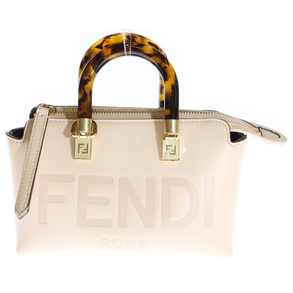 FENDI(フェンディ) バイザウェイ ミニ 2WAY レザー ロゴ ハンドバッグ ショルダーバッグ ピンク レディース 8BS067