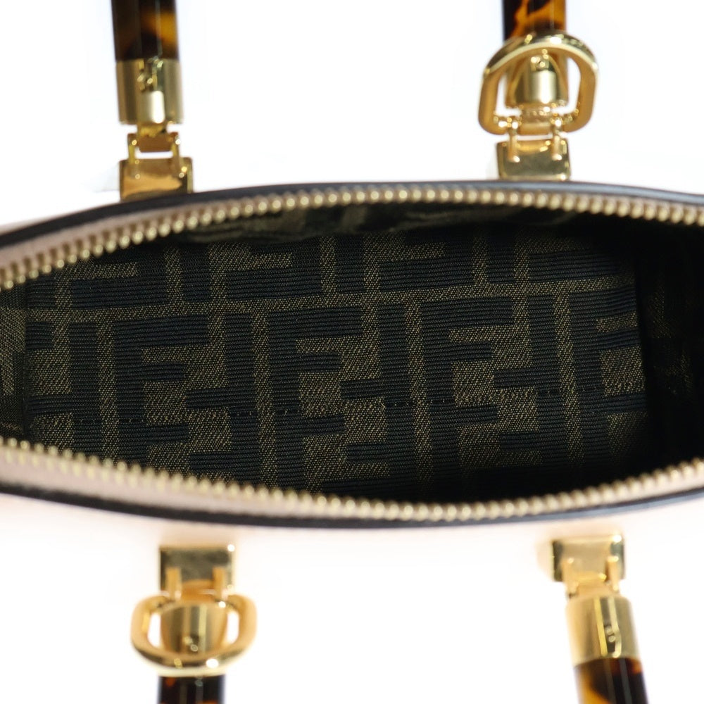 FENDI(フェンディ) バイザウェイ ミニ 2WAY レザー ロゴ ハンドバッグ ショルダーバッグ ピンク レディース 8BS067