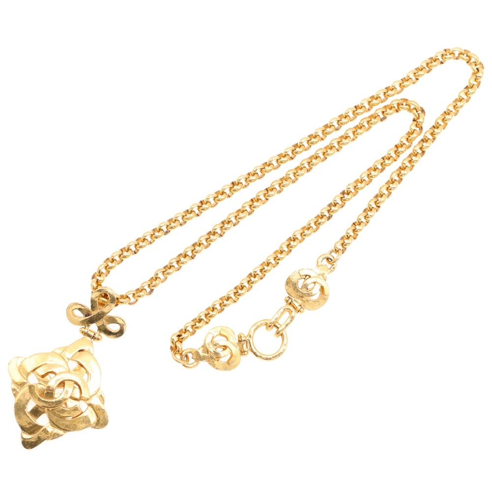 CHANEL(シャネル) ヴィンテージ ココマーク ネックレス ペンダント チェーン ゴールド 97P