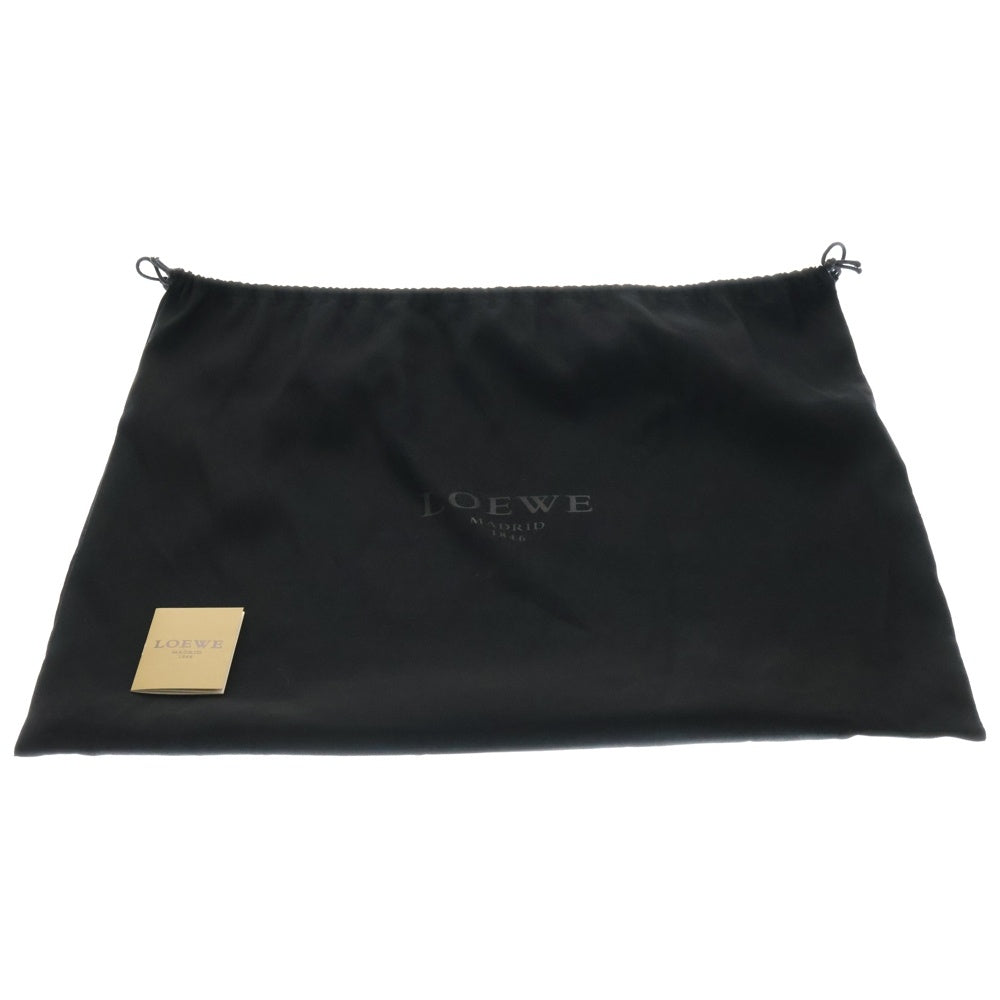 LOEWE(ロエベ) レオ トートバッグ ハンドバッグ シルバー金具 ピンク×オレンジ/レザー