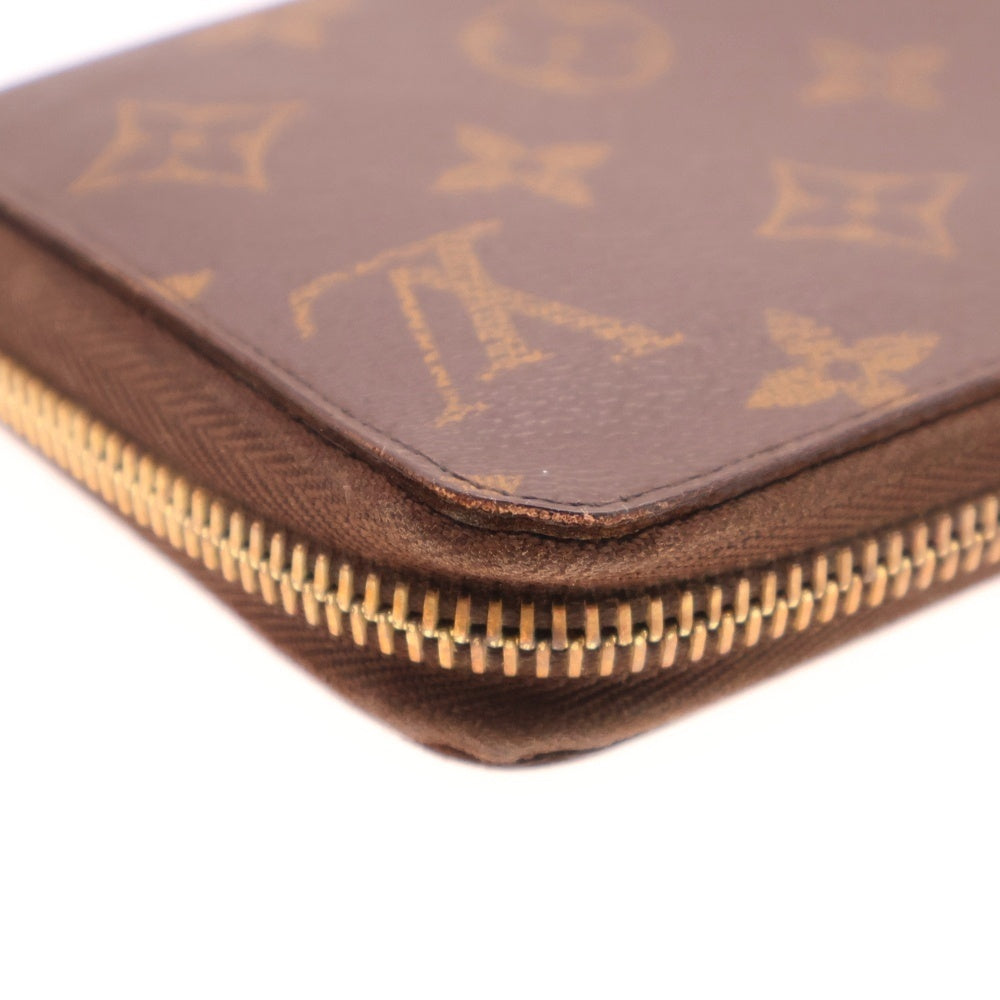 LOUIS VUITTON(ルイヴィトン) モノグラム ジッピーウォレット ロングウォレット 長財布 カードケース ブラウン ゴールド金具 PVC M42616