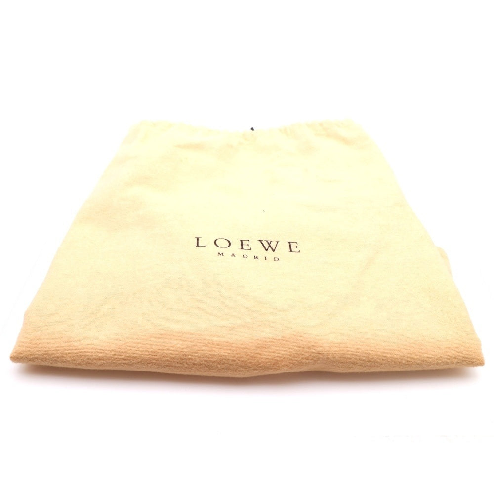 LOEWE(ロエベ) ナッパアイレ アナグラムロゴ刺繍 レザー ハンドバッグ ブラウン