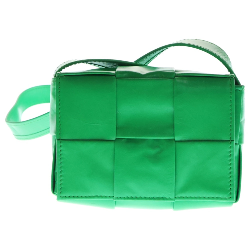 BOTTEGA VENETA(ボッテガヴェネタ) マキシイントレチャート キャンディカセット ショルダーバッグ ミニバッグ グリーン レザー