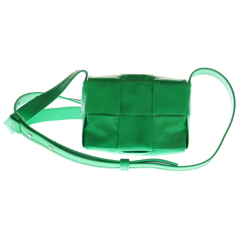 BOTTEGA VENETA(ボッテガヴェネタ) マキシイントレチャート キャンディカセット ショルダーバッグ ミニバッグ グリーン レザー