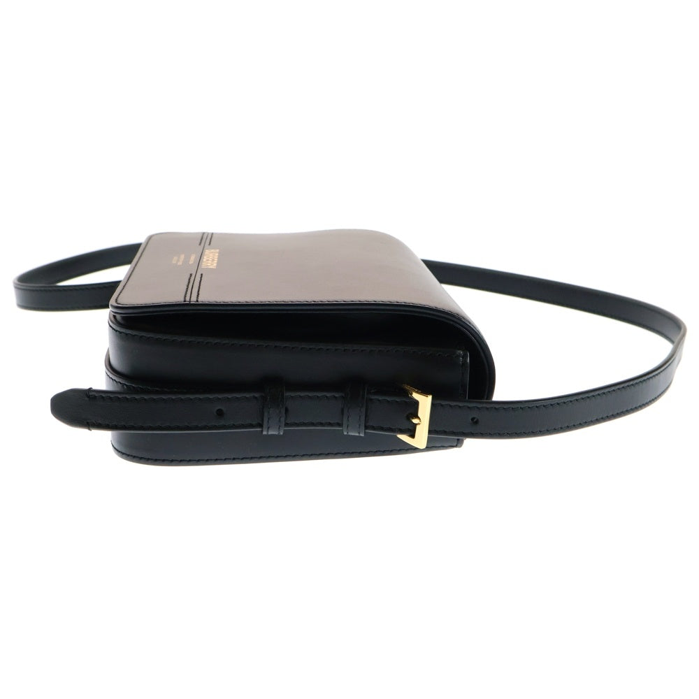 BURBERRY(バーバリー) Small Leather Grace Bag ロゴレザーショルダーバッグ ブラック 8011972