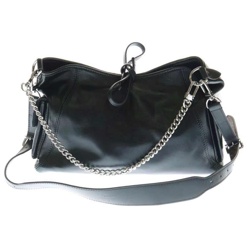 LOUIS VUITTON(ルイヴィトン) モノグラム×レザー キャリーオールカーゴ バイブ PM M24861 ブラック レザー ICタイプ ワンショルダーバッグ