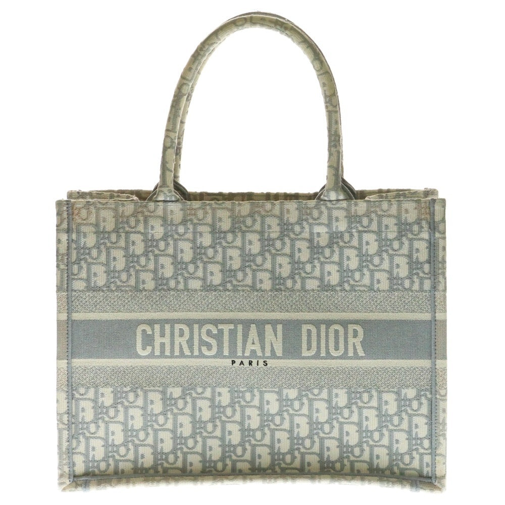 Christian Dior(クリスチャンディオール) オブリーク ブックトート トートバッグ ハンドバッグ キャンバス グレー
