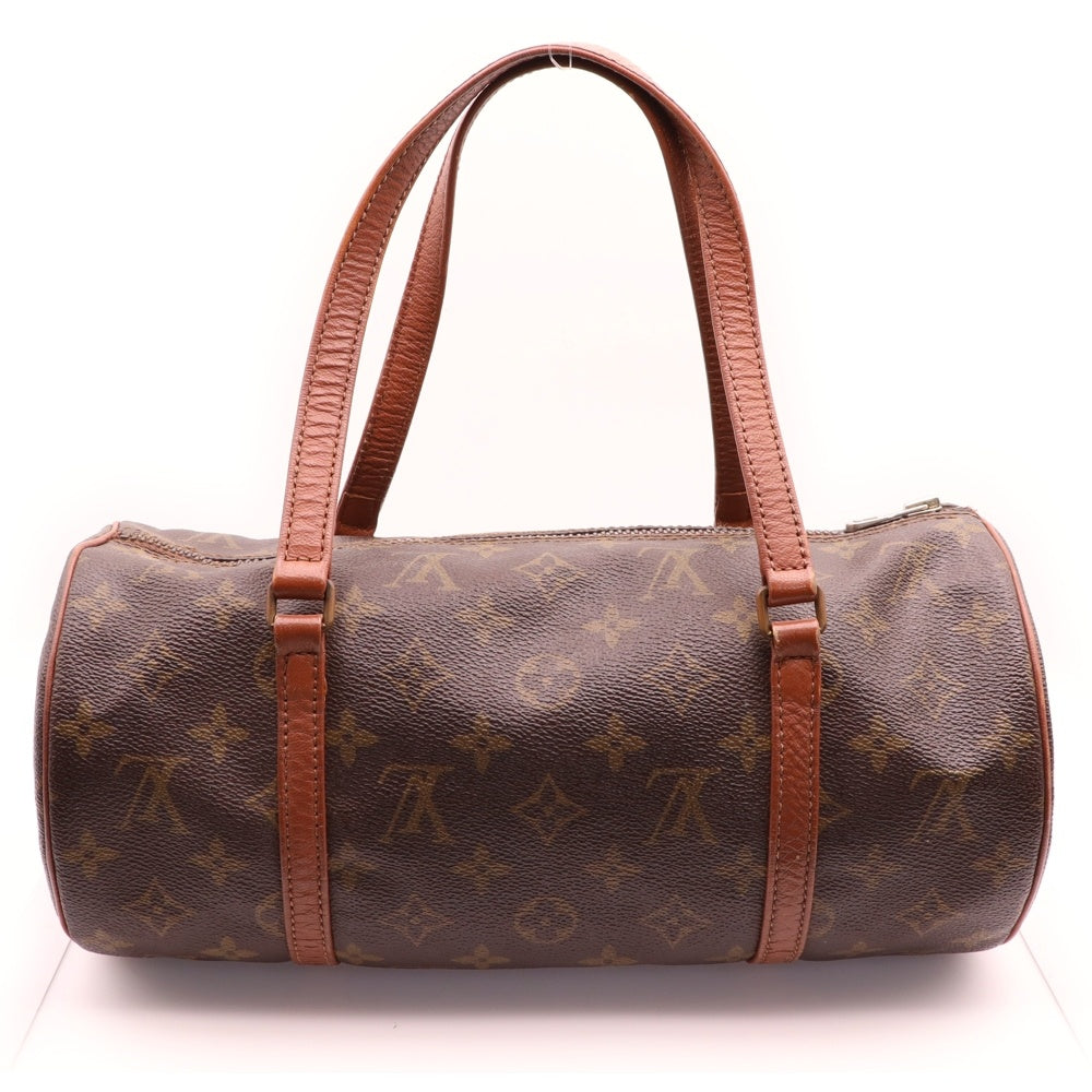 LOUIS VUITTON(ルイヴィトン) モノグラム パピヨン30 ハンドバッグ ミニボストンバッグ ブラウン ゴールド金具 レザー×PVC M51385