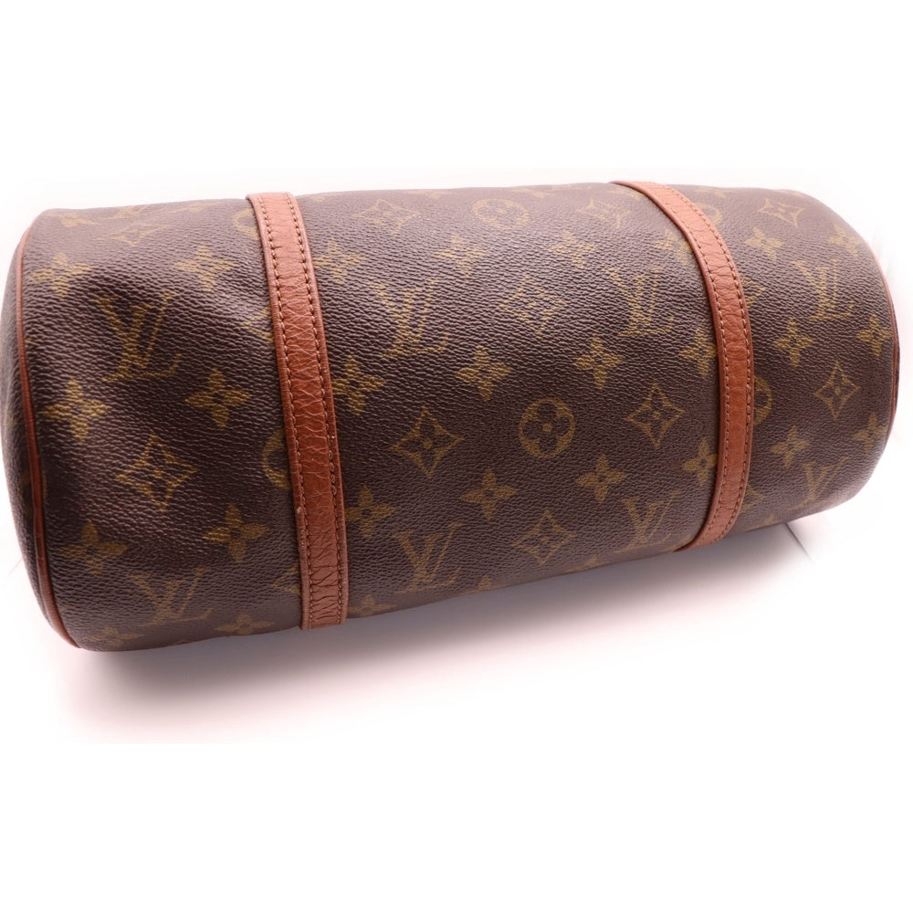 LOUIS VUITTON(ルイヴィトン) モノグラム パピヨン30 ハンドバッグ ミニボストンバッグ ブラウン ゴールド金具 レザー×PVC M51385