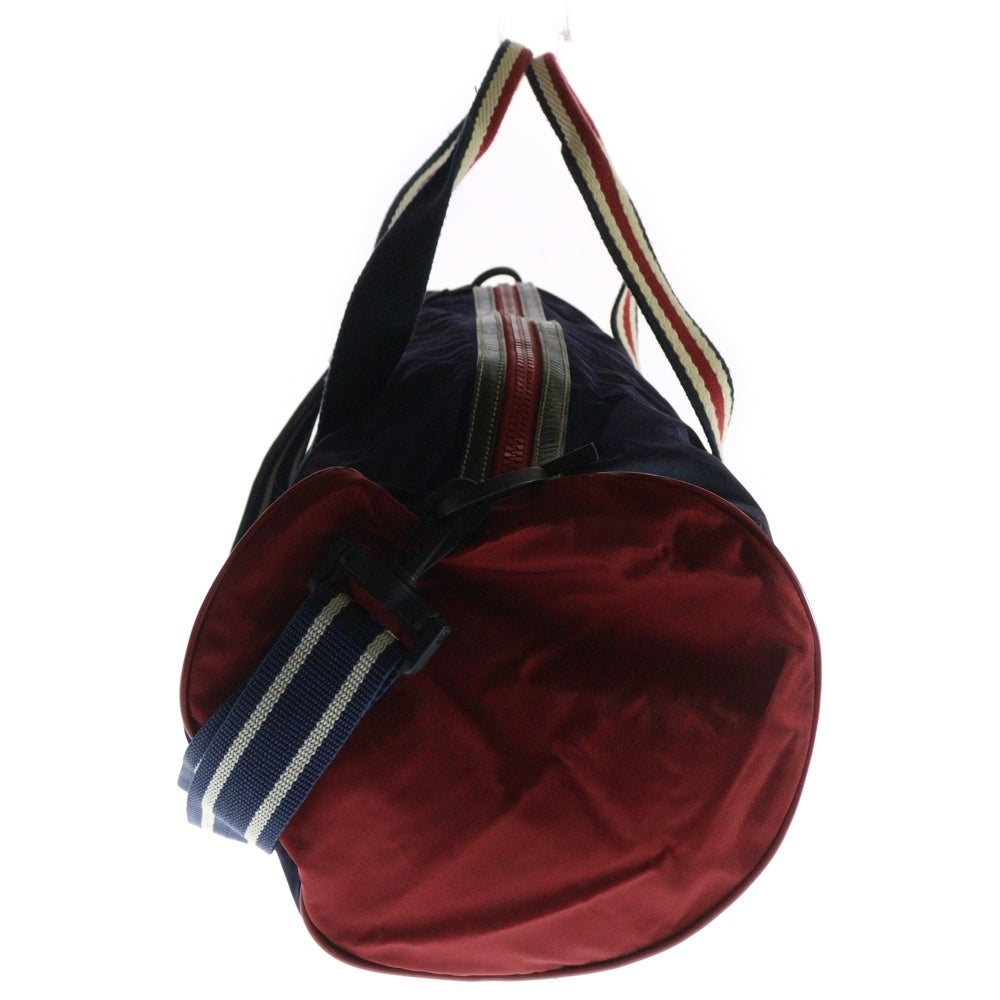 GUCCI(グッチ) ボストンバッグ ハンドバッグ ネイビー レッド ナイロン