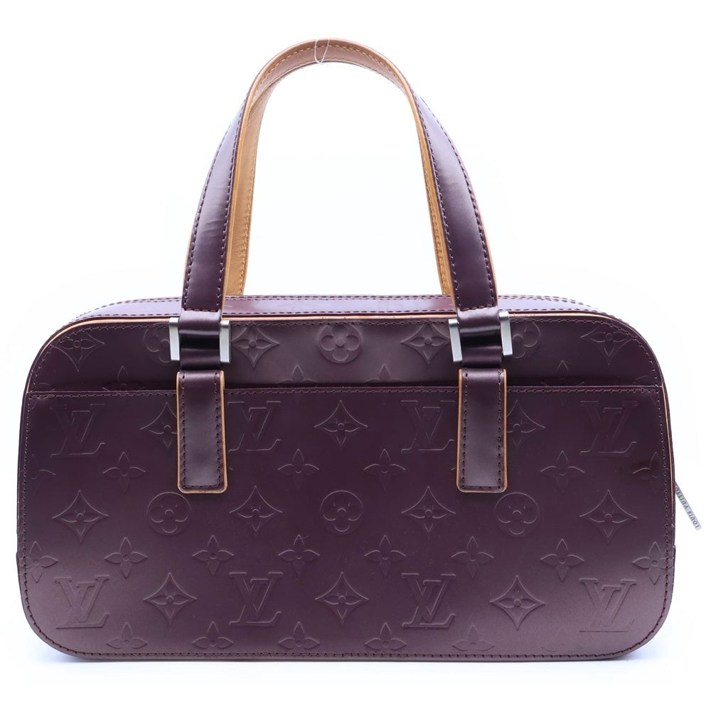 LOUIS VUITTON(ルイヴィトン) モノグラム マット シェルトン ハンドバッグ ヴィオレ レザー M55176