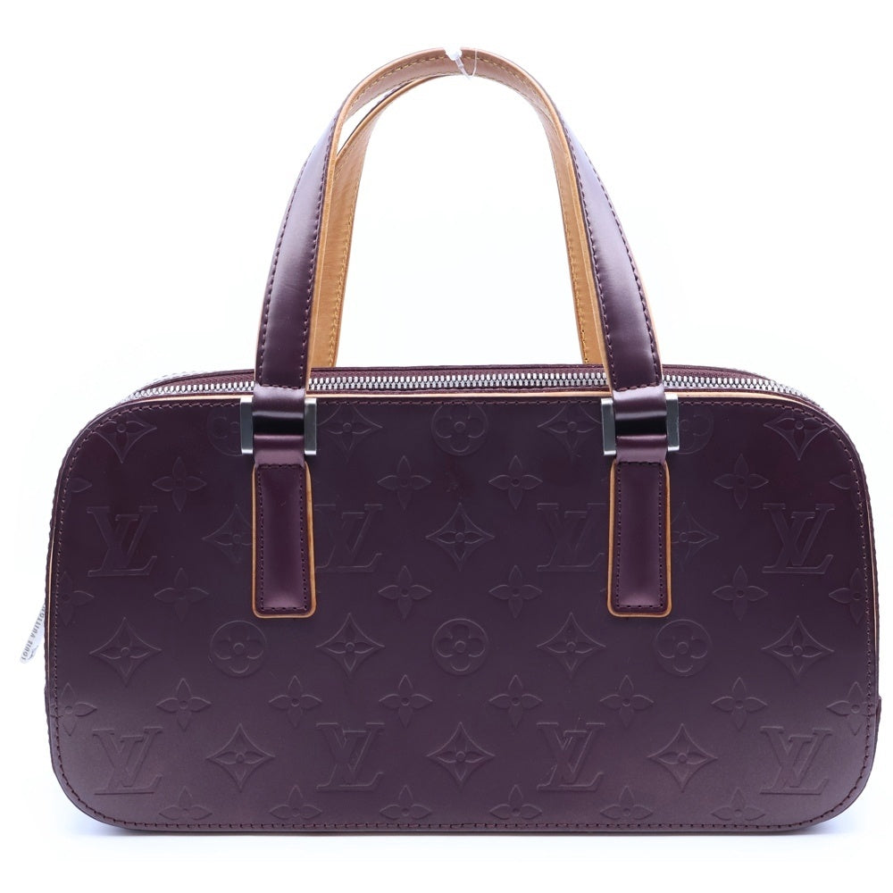 LOUIS VUITTON(ルイヴィトン) モノグラム マット シェルトン ハンドバッグ ヴィオレ レザー M55176