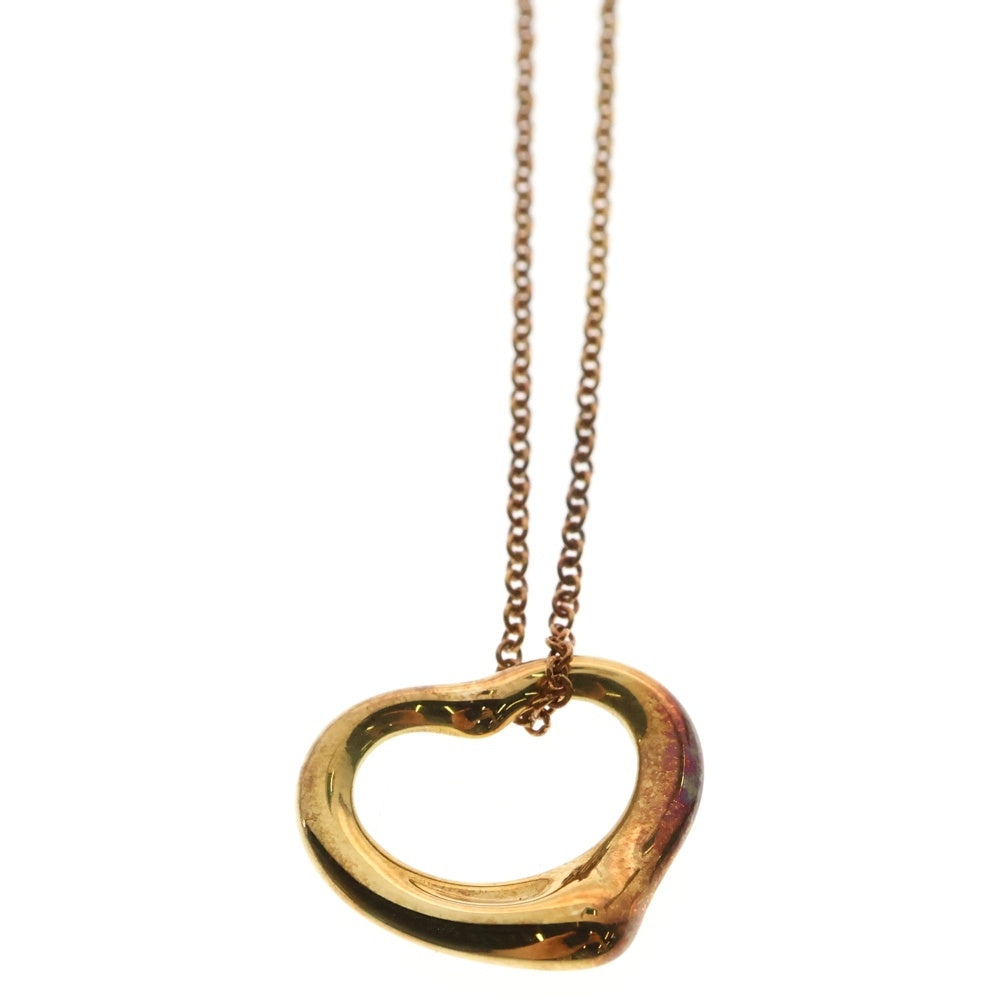 TIFFANY&Co(ティファニー) オープンハート ネックレス 750 K18 ゴールド ペンダント ジュエリー アクセサリー