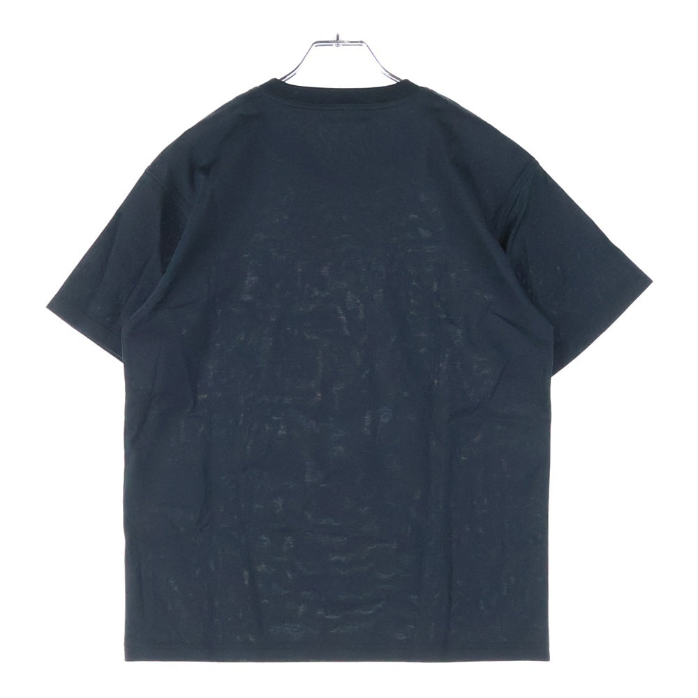 HERMES(エルメス) ツイルレーヌ チェーンプリント クルーネック 半袖Tシャツ カットソー ブラック
