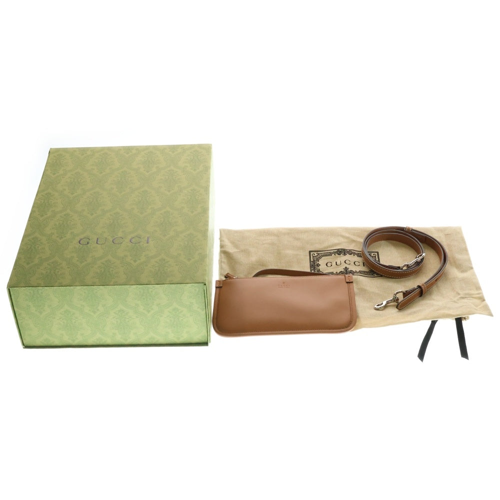 GUCCI(グッチ) トートバック ミディアム キャンバス×レザー アイボリー×ブラウン 2WAY ハンドバッグ ショルダーバッグ 772144