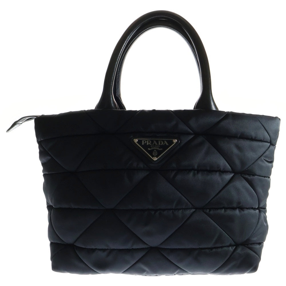 PRADA(プラダ) ミニパデッド 2WAY ハンドバッグ ショルダーバッグ ナイロン×レザー ブラック 1BG436