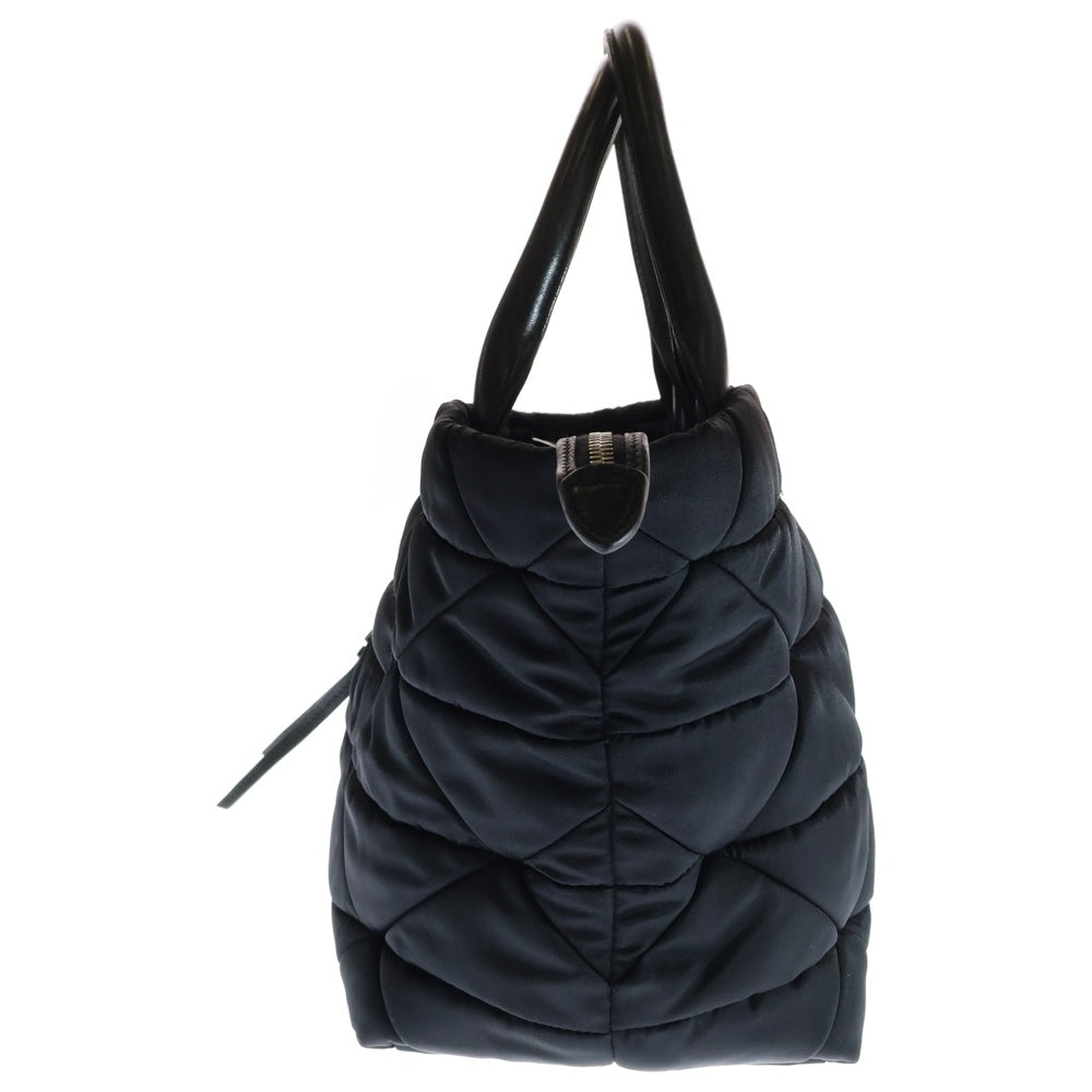 PRADA(プラダ) ミニパデッド 2WAY ハンドバッグ ショルダーバッグ ナイロン×レザー ブラック 1BG436
