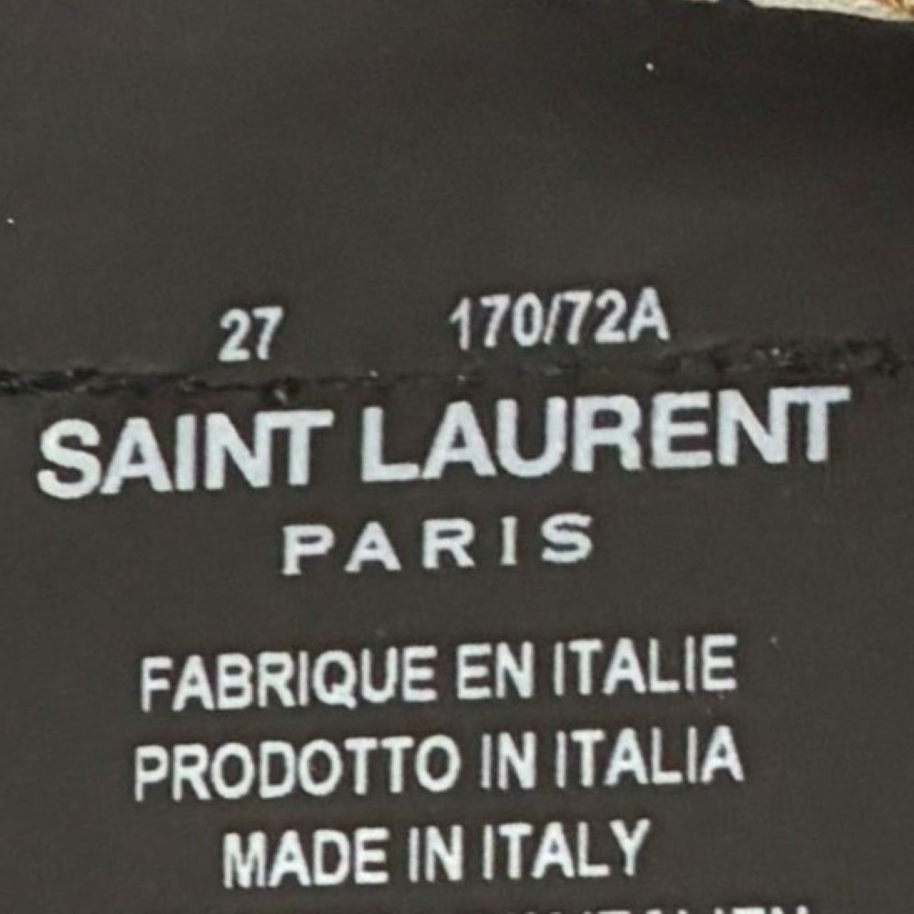 SAINT LAURENT PARIS(サンローランパリ) ダメージ加工 スリムスキニー ストレッチ デニムパンツ ジーンズ 551401