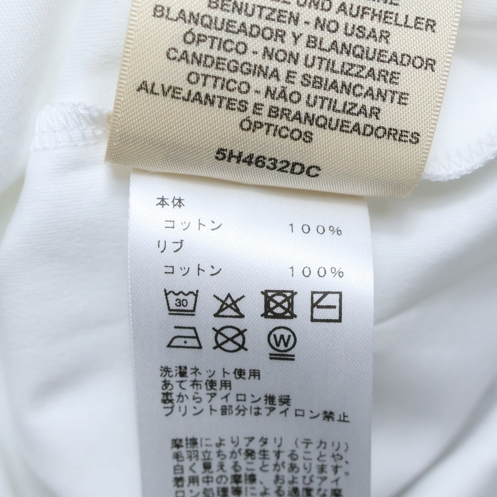 HERMES(エルメス) カルトゥッシュ 馬具 チェーンプリント クルーネック 半袖Tシャツ カットソー ホワイト