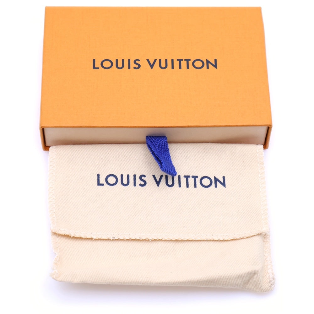 LOUIS VUITTON(ルイヴィトン) モノグラム ミュルティクレ 4 キーケース キーホルダー キーリング バッグチャーム ブラウン×ネオンイエロー PVC ゴールド金具 M25708