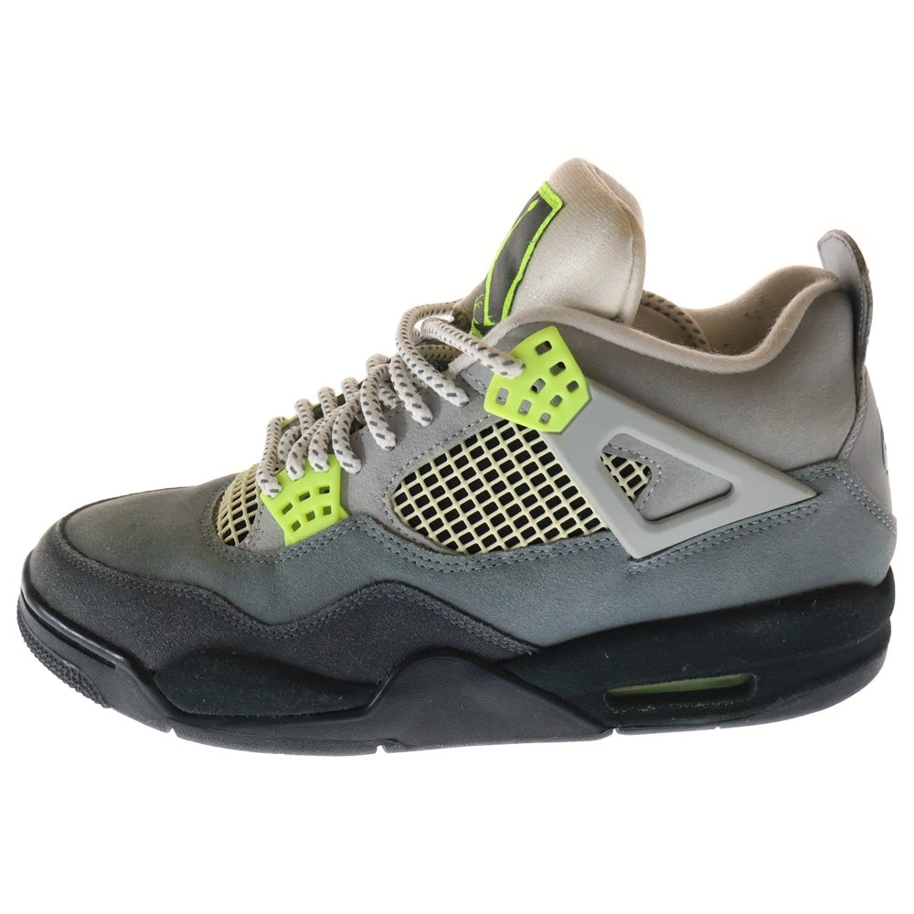 NIKE(ナイキ) AIR JORDAN 4 RETRO LE NEON エアジョーダン4 レトロ ネオン ハイカットスニーカー イエロー/グレー US9.5/27.5cm CT5342-007