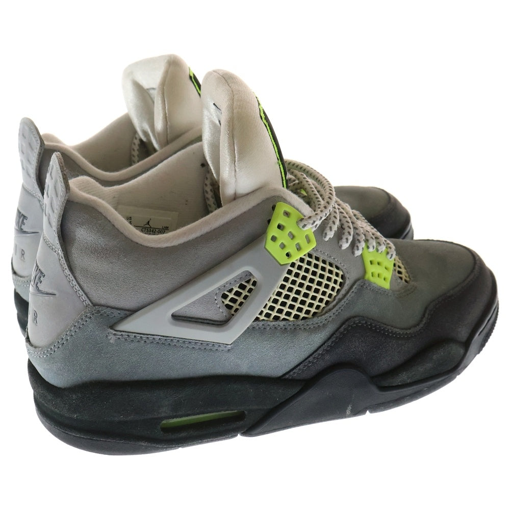 NIKE(ナイキ) AIR JORDAN 4 RETRO LE NEON エアジョーダン4 レトロ ネオン ハイカットスニーカー イエロー/グレー US9.5/27.5cm CT5342-007