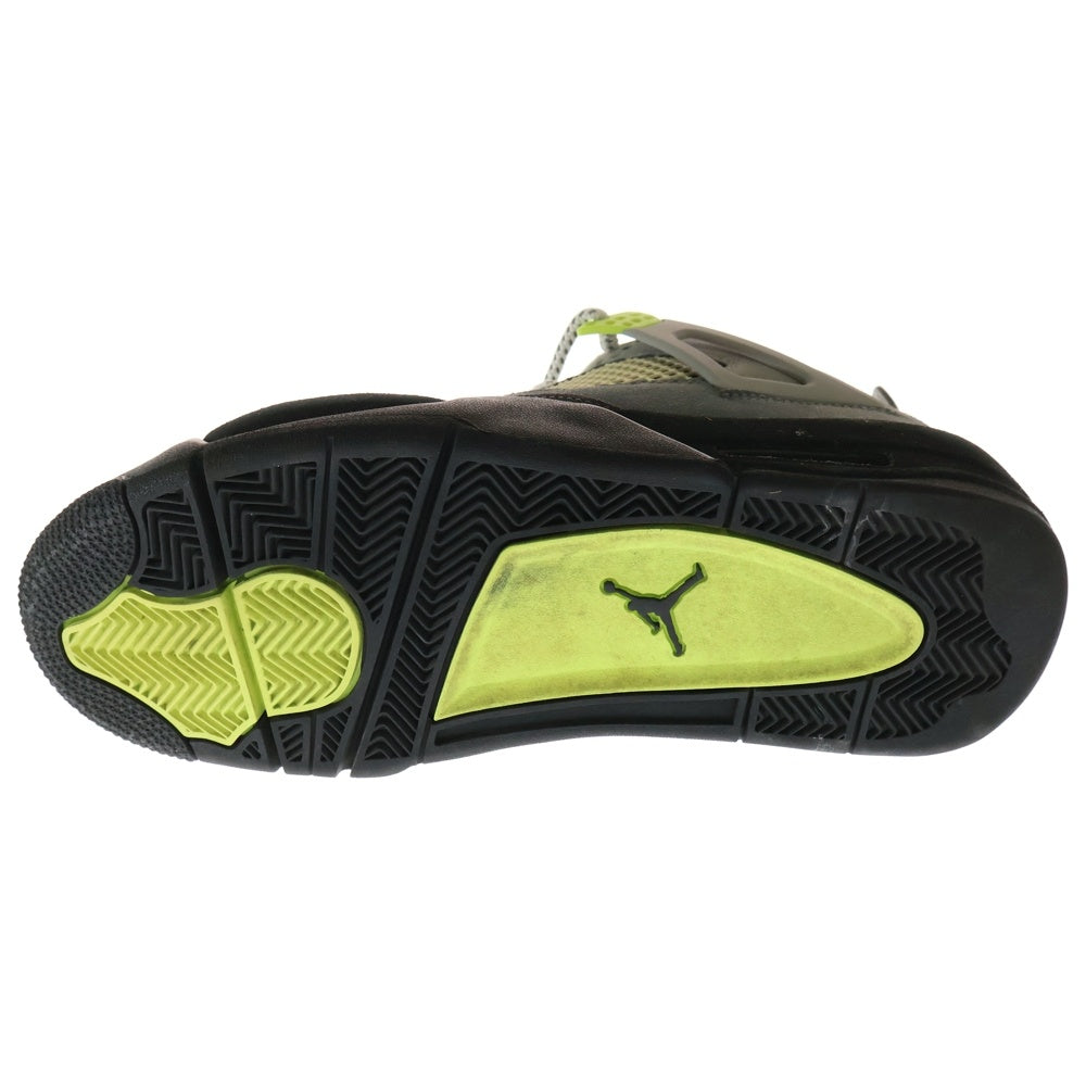 NIKE(ナイキ) AIR JORDAN 4 RETRO LE NEON エアジョーダン4 レトロ ネオン ハイカットスニーカー イエロー/グレー US9.5/27.5cm CT5342-007