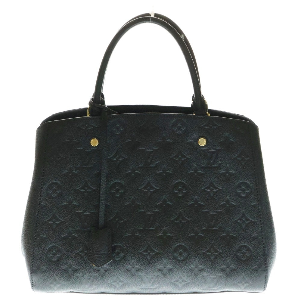 LOUIS VUITTON(ルイヴィトン) アンプラント モンテーニュ ショルダーバック ハンドバッグ ブラック レザー M41048