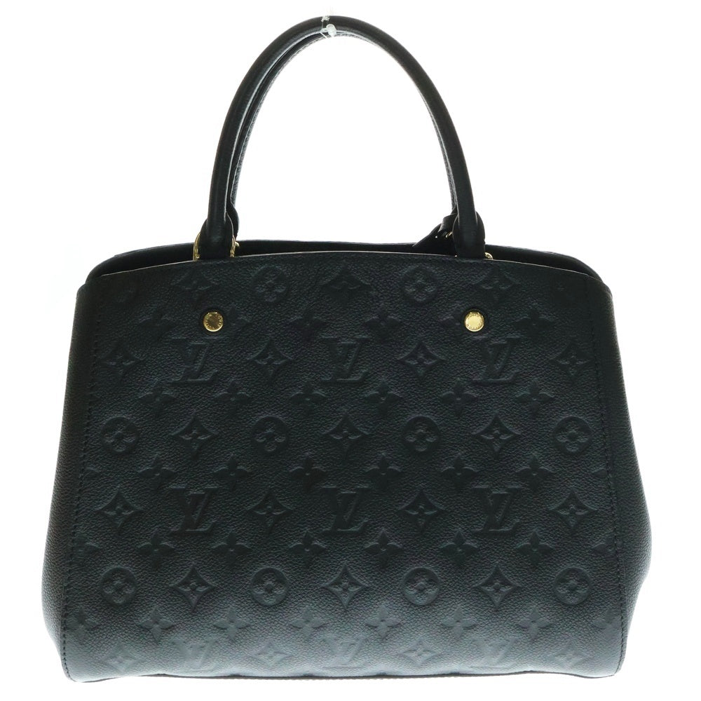 LOUIS VUITTON(ルイヴィトン) アンプラント モンテーニュ ショルダーバック ハンドバッグ ブラック レザー M41048