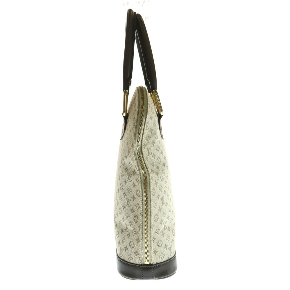 LOUIS VUITTON(ルイヴィトン) モノグラムミニ トートバック ハンドバッグ アイボリー×ブラウン キャンバス×レザー ゴールド金具 M92203