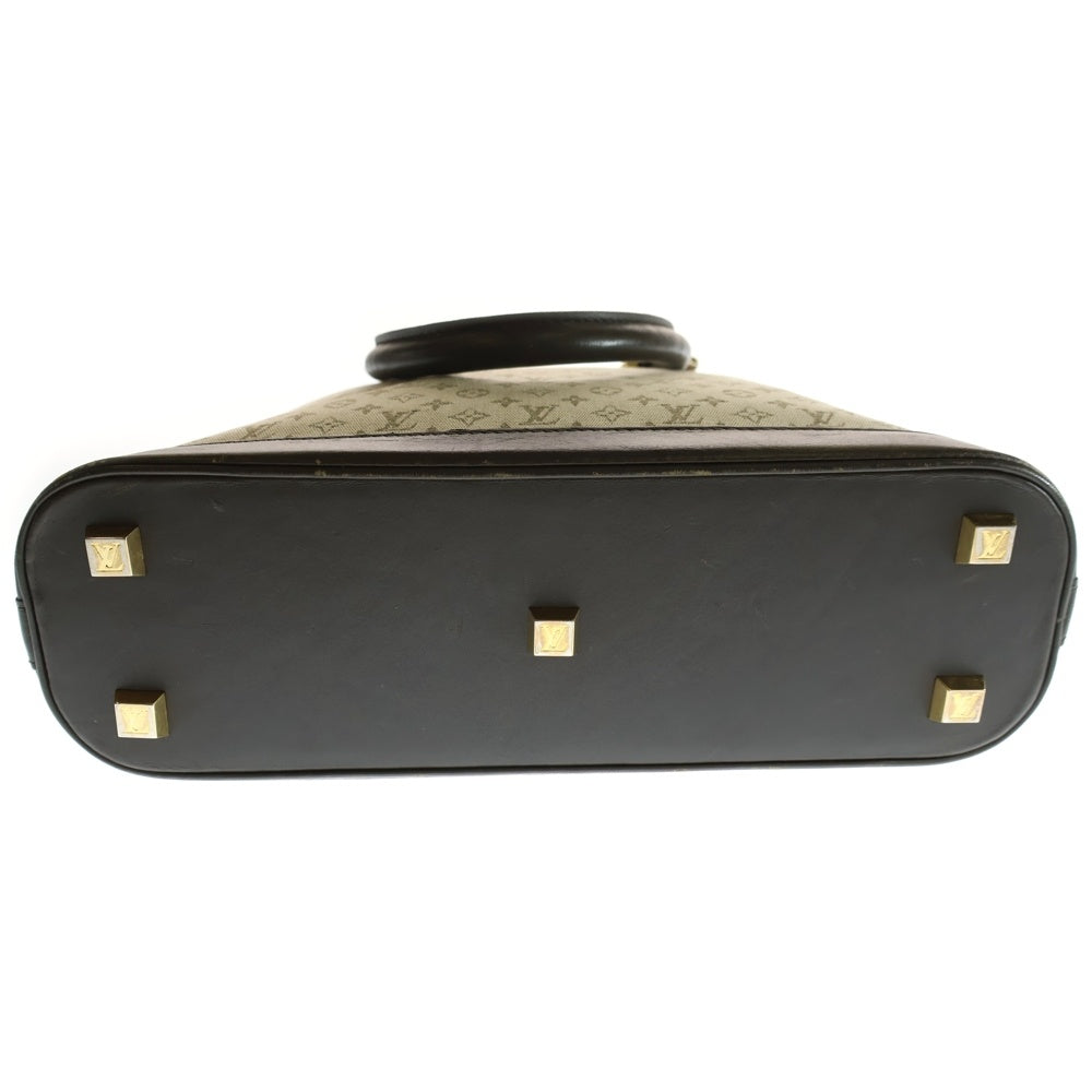 LOUIS VUITTON(ルイヴィトン) モノグラムミニ トートバック ハンドバッグ アイボリー×ブラウン キャンバス×レザー ゴールド金具 M92203
