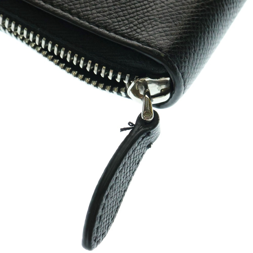 BURBERRY(バーバリー) 長財布 ロングウォレット カードケース ブラック シルバー金具 レザー
