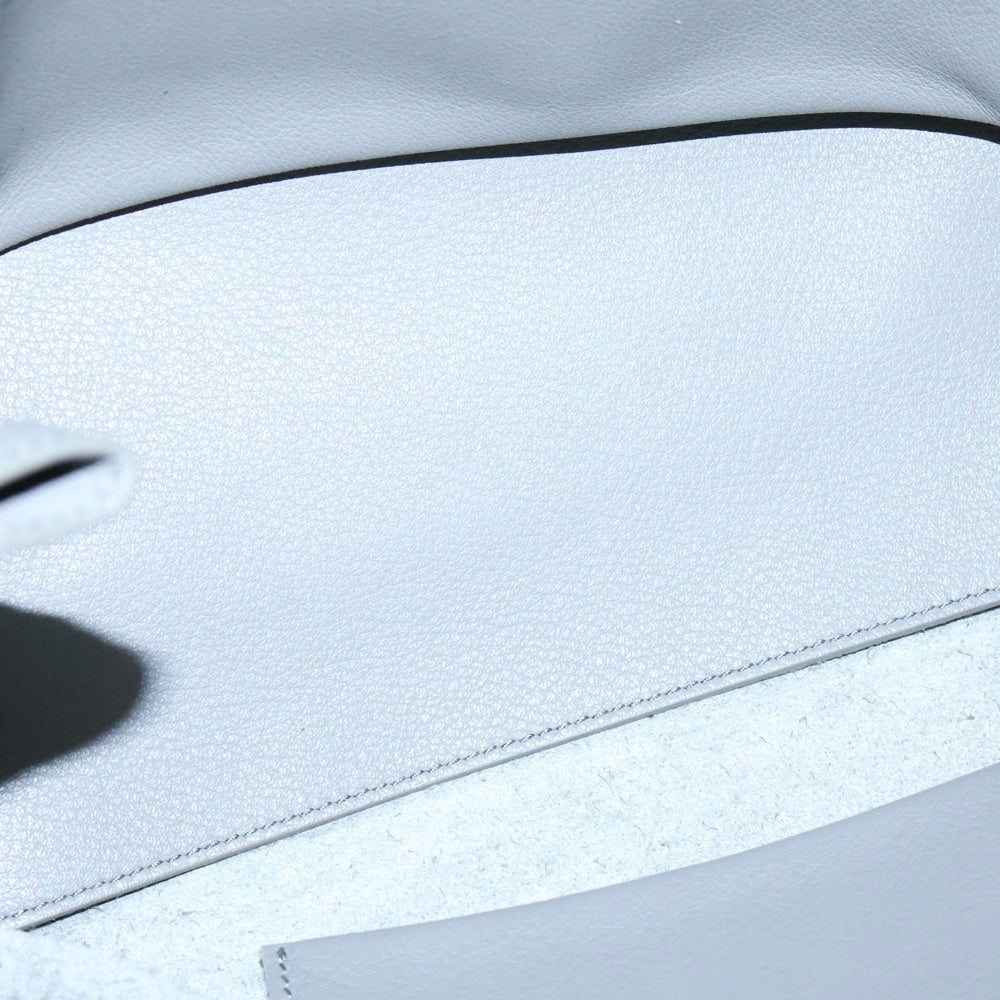 BALENCIAGA(バレンシアガ) ペーパーミニ 2WAYハンドバッグ ショルダーバッグ トートバック グレー レザー シルバー金具 370926