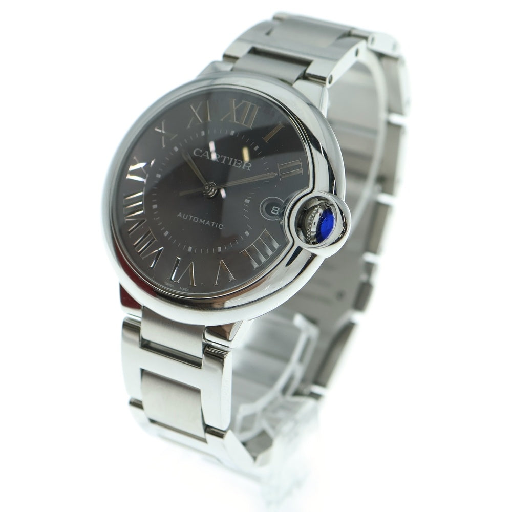 Cartier(カルティエ) WSBB0060 バロンブルー グレー文字盤 SS/AT ステンレス 自動巻き 腕時計