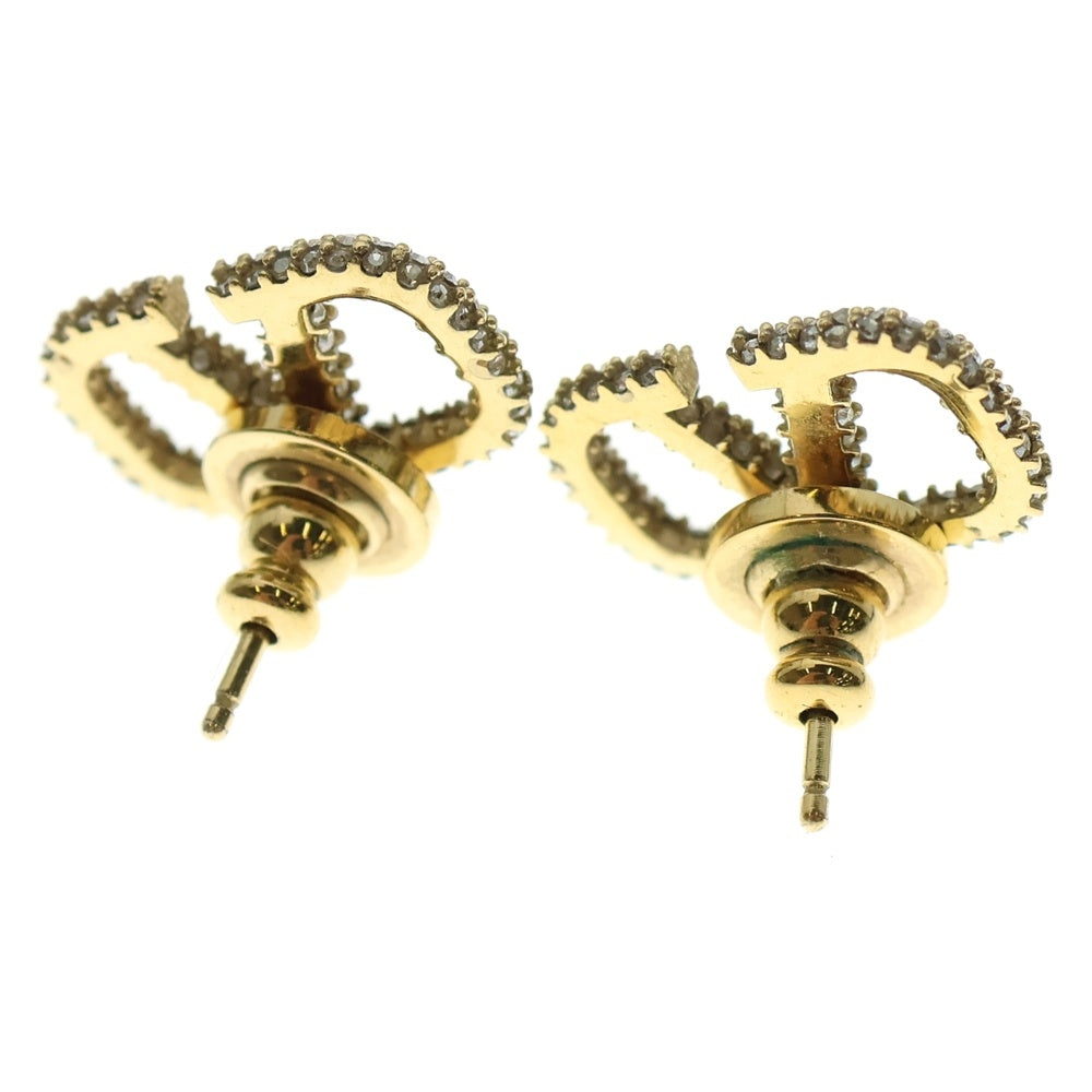 VALENTINO(ヴァレンティノ) ロゴラインストーン ピアス イヤー