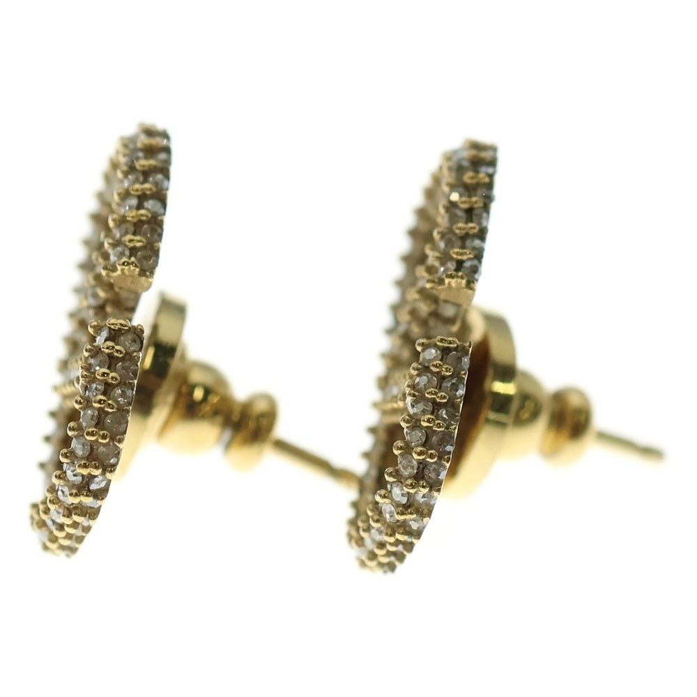 VALENTINO(ヴァレンティノ) ロゴラインストーン ピアス イヤー