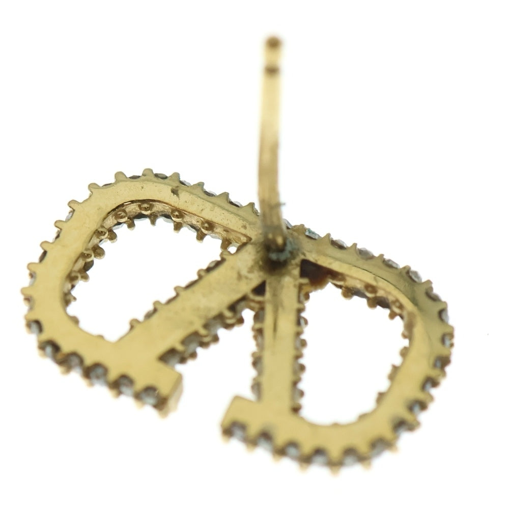 VALENTINO(ヴァレンティノ) ロゴラインストーン ピアス イヤー