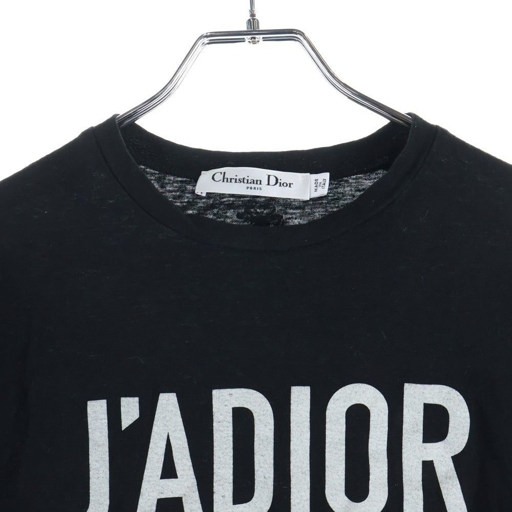 Christian Dior(クリスチャンディオール) JA'DIOR 8 ジャディオール ナンバリング ロゴプリント 半袖Tシャツ カットソー ブラック レディース 843T03TC428