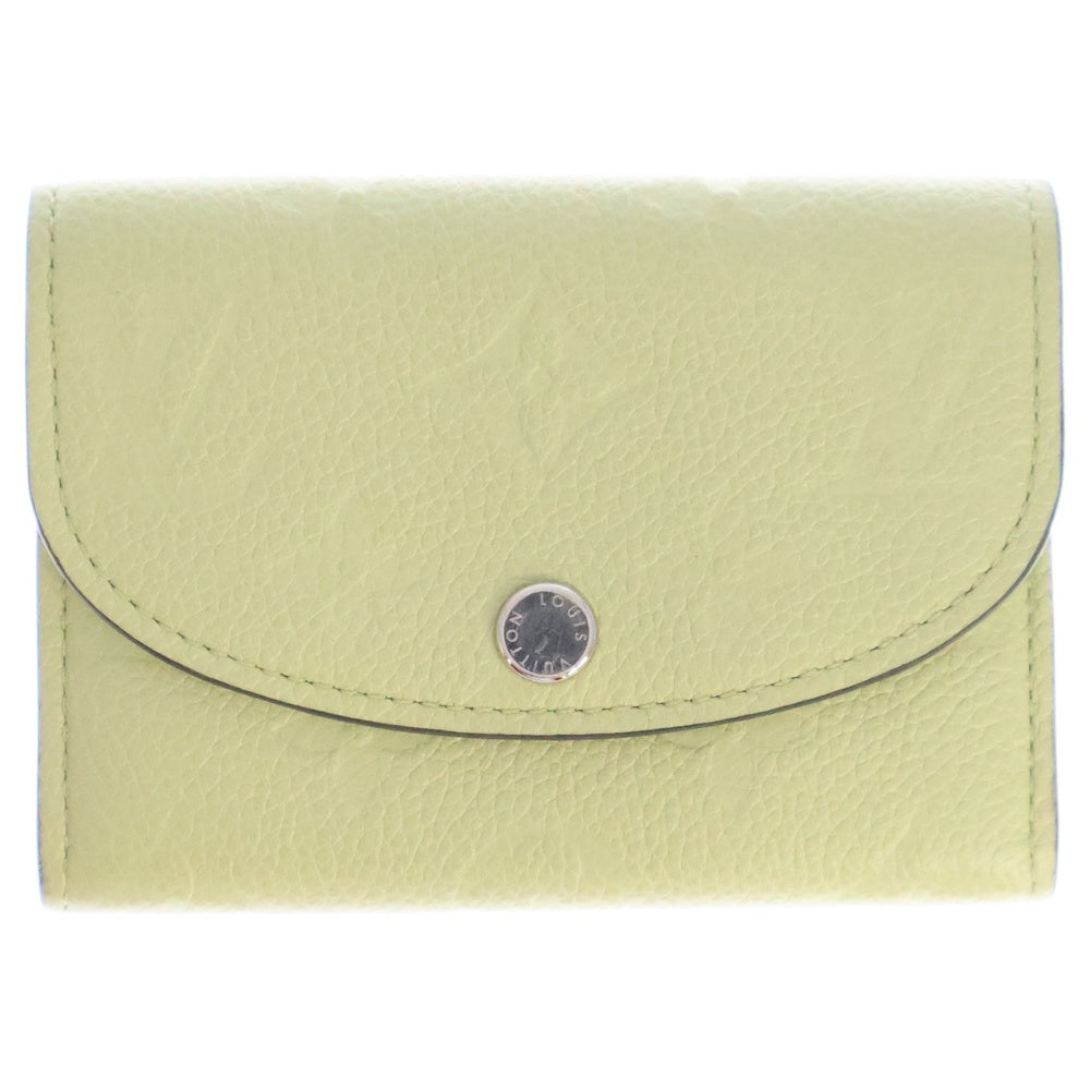 LOUIS VUITTON(ルイヴィトン) モノグラムアンプラント ポルトモネ・ロザリ ヴェール・ノト 財布 コンパクトウォレット グリーン レザー RFID M82392