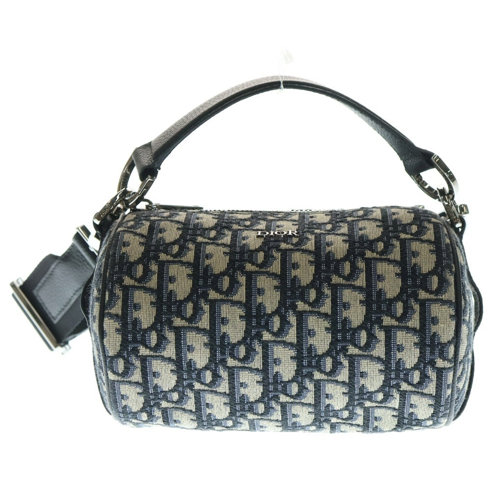Christian Dior(クリスチャンディオール) トロッター キャンバスミニボストンバッグ ネイビー ハンドバッグ
