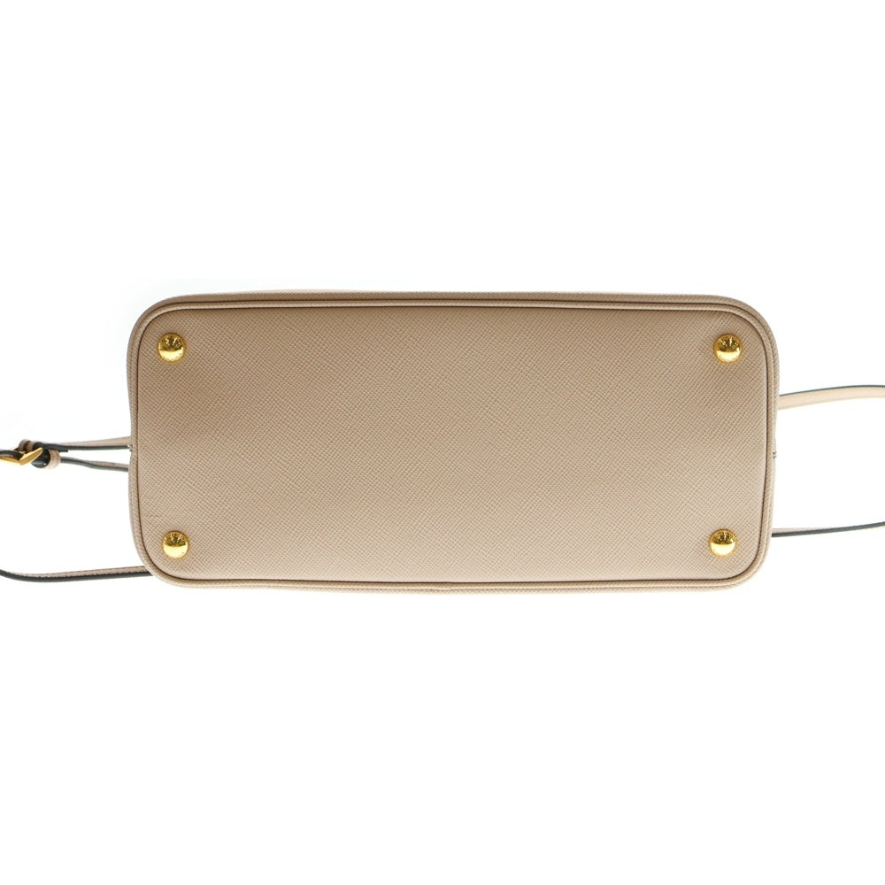 PRADA(プラダ) ドゥーブレ ミディアム サフィアーノ 2WAY ハンドバッグ ショルダーバッグ ピンク ベージュ 1BG887