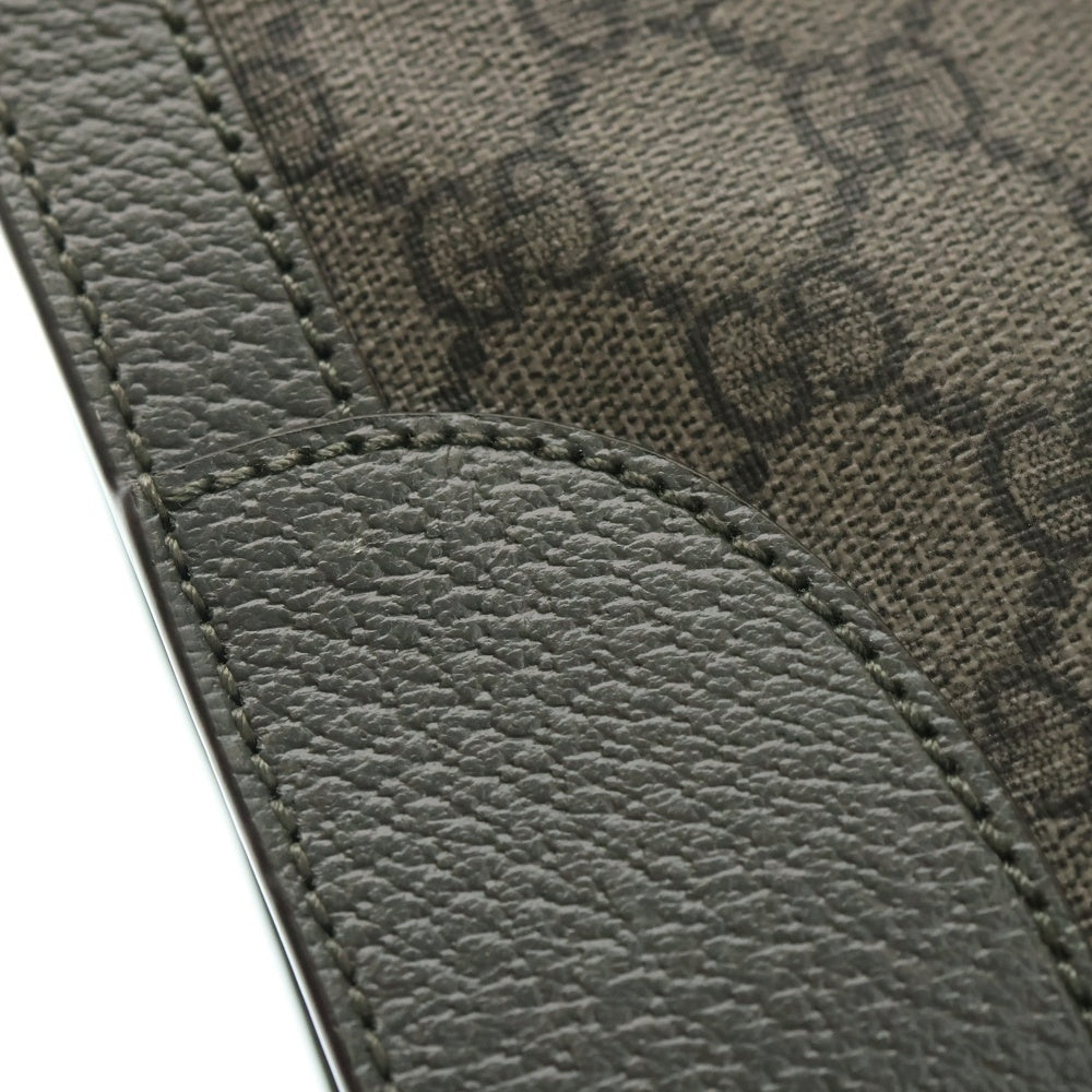 GUCCI(グッチ) GGスプリーム オフィディア 2WAY レザートートバッグ ショルダーバッグ グレー 731793