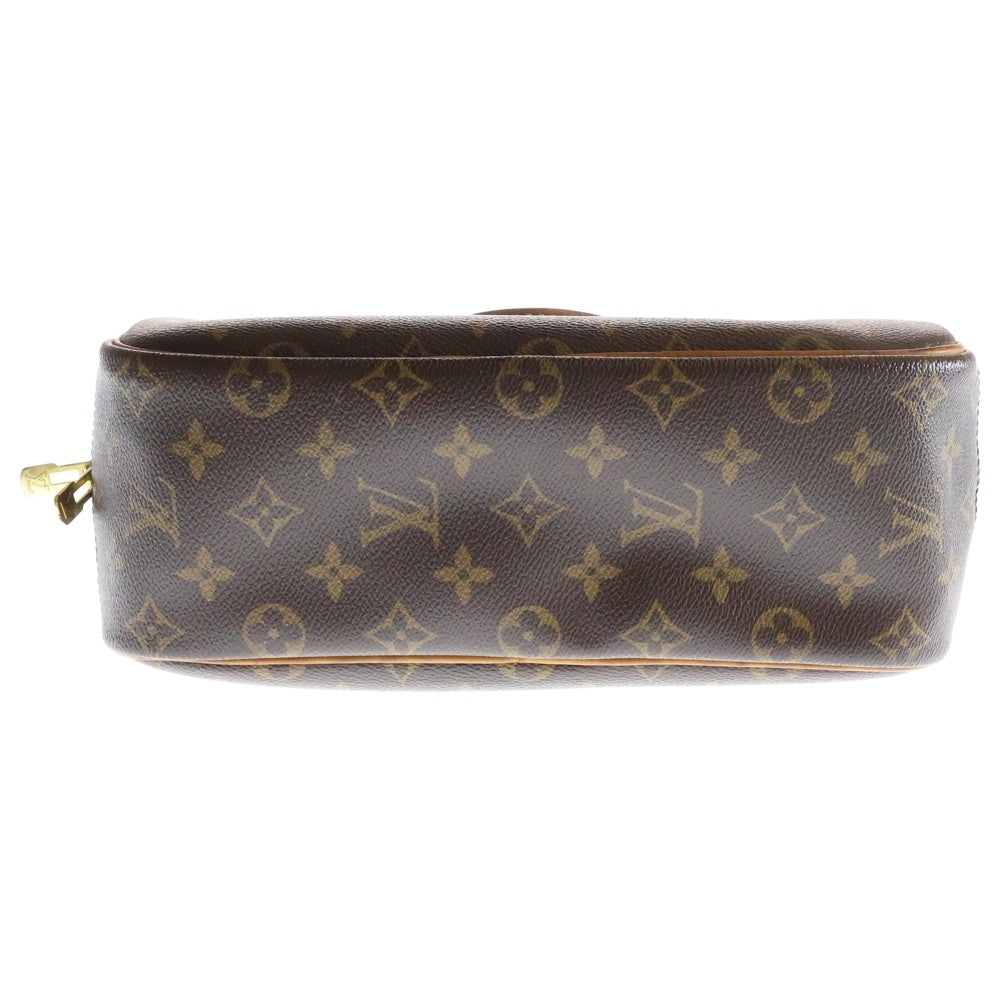 LOUIS VUITTON(ルイヴィトン) モノグラム トゥルーヴィル ハンドバッグ ブラウン ゴールド金具 レザー×PVC M42228