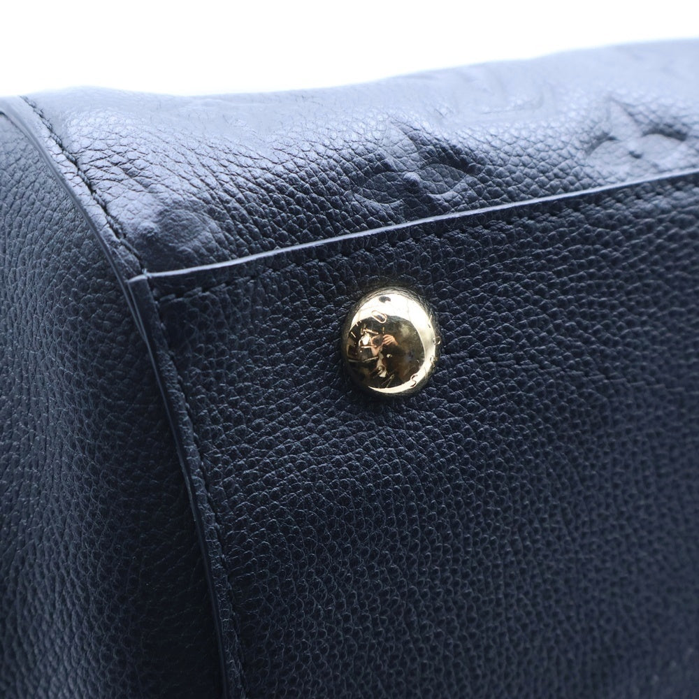 LOUIS VUITTON(ルイヴィトン) モノグラムアンプラント モンテーニュMM 2WAYバッグ ハンドバッグ ミニトートバッグ ショルダーバッグ ブラック ノワール ゴールド金具 レザーM41048