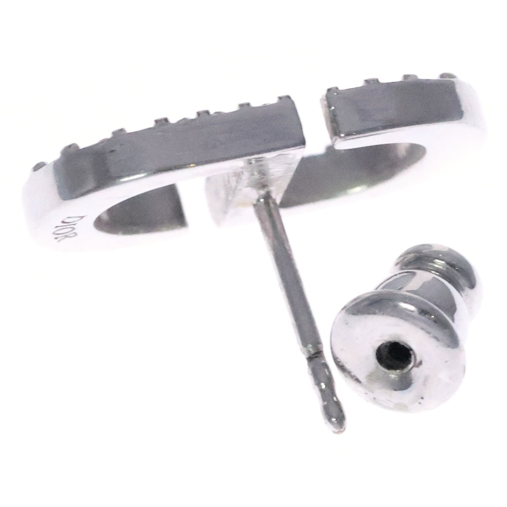 Christian Dior(クリスチャンディオール) PetitCD CDロゴ ミニスタッド ラインストーン クリスタルピアス シルバー