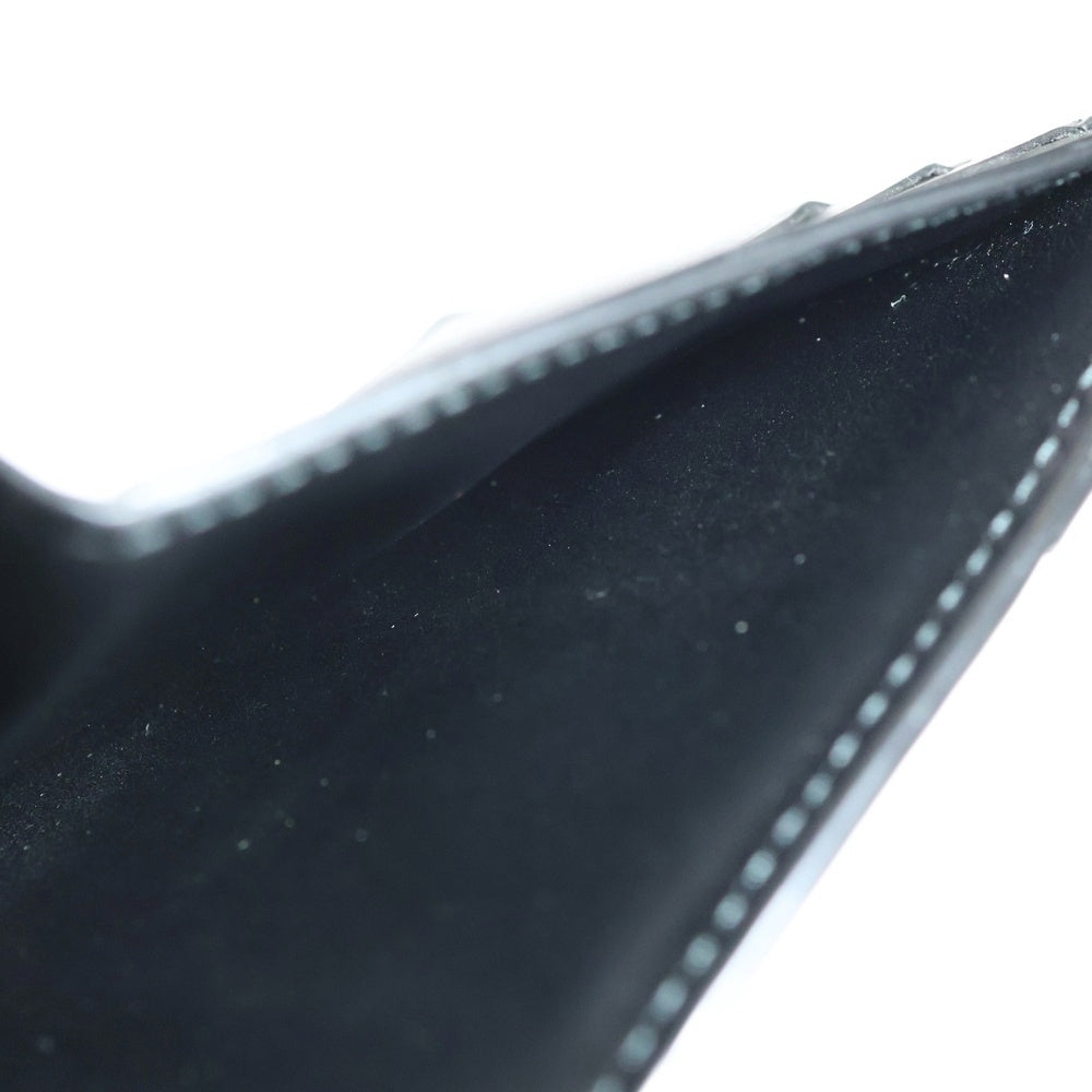 BOTTEGA VENETA(ボッテガヴェネタ) イントレチャート 二つ折り財布 カードケース ブラック レザー