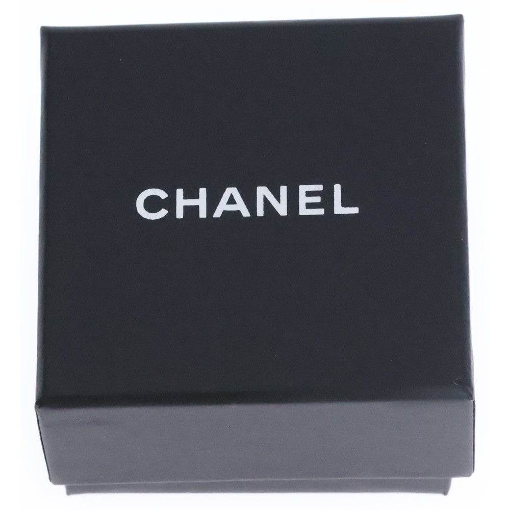 CHANEL(シャネル) ココマーク ラインストーン ピアス ブラック×ゴールド AB8297