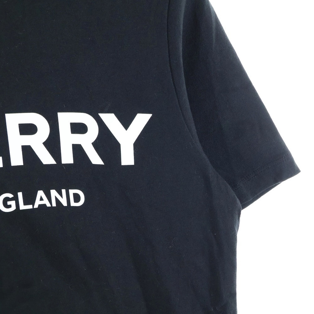 BURBERRY(バーバリー) ロゴプリント クルーネック 半袖Tシャツ カットソー ブラック キッズ/レディース 8008881