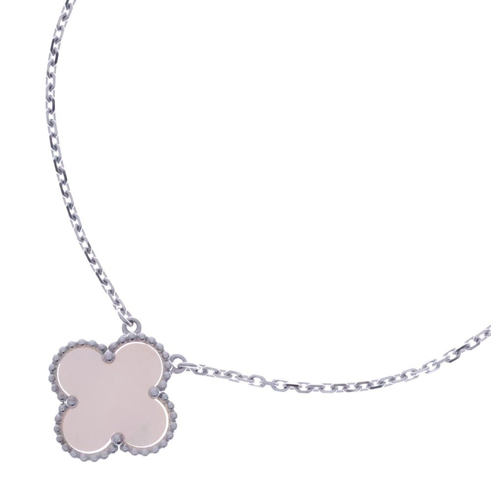 Van Cleef & Arpels(ヴァンクリーフアンドアーペル) ヴィンテージアルハンブラ マザーオブパール ネックレス ホワイトゴールド 750WG ジュエリー